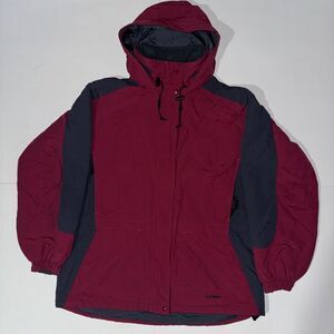 Vintage LL Bean Outdoors Women's Regular‎ Large Dark Red Insulated Jacket ORF98